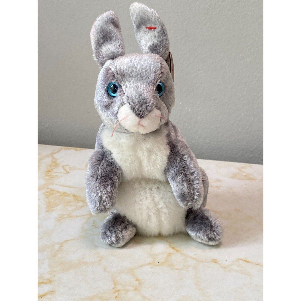Rare Vintage Ty Beanie Baby Hopper the Bunny DOB August 7, 2000